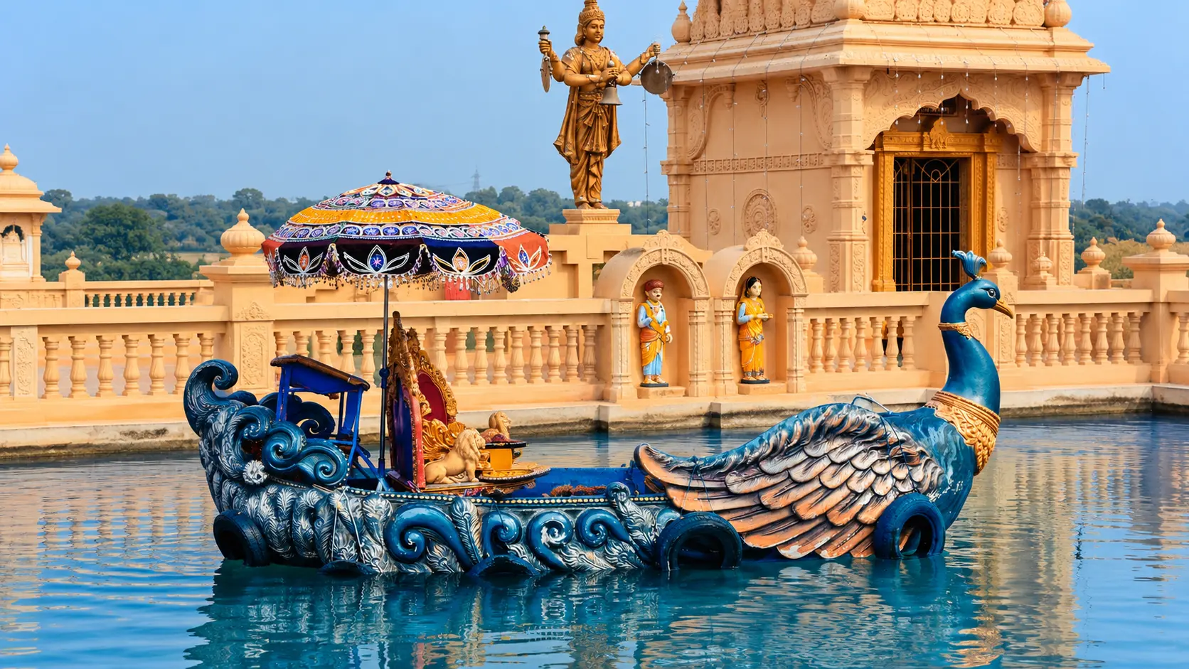 Poicha Nilkanthdham and Narmada Riverfront