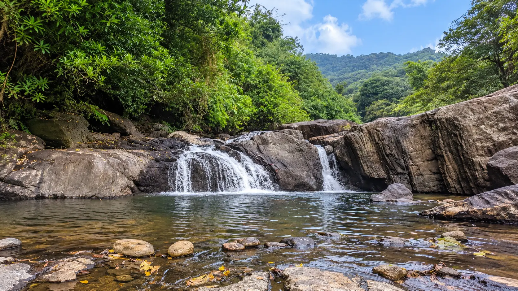 Thusharagiri Waterfalls and Western Ghats