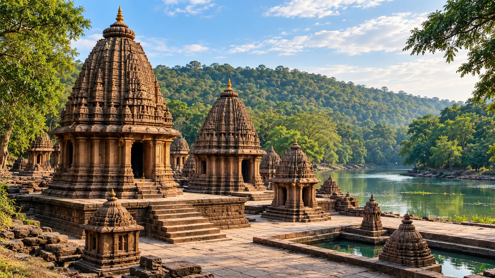 Nagda Birla Mandir and Chambal River